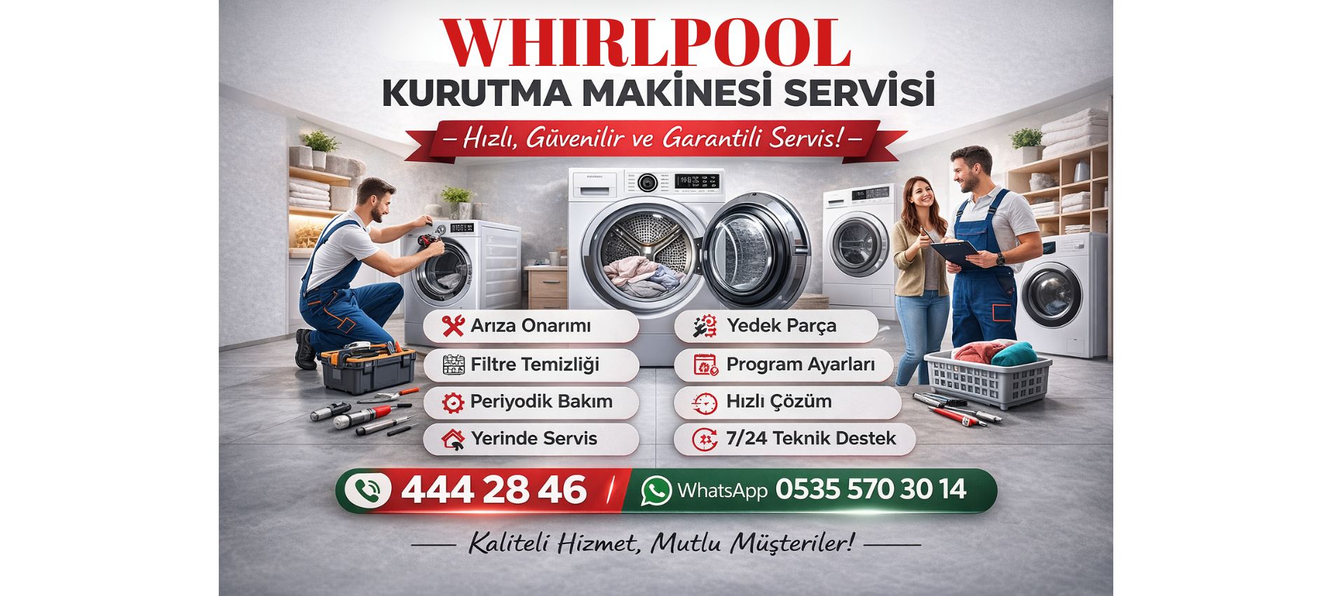 Whırlpool Kurutma Makinesi Servisi